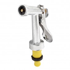 Unique Bargains Watering Yellow Coupler Metal Trigger Spray Hose Nozzle   
